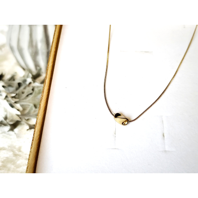 Naszyjnik żmijka z nieregularną bryłą